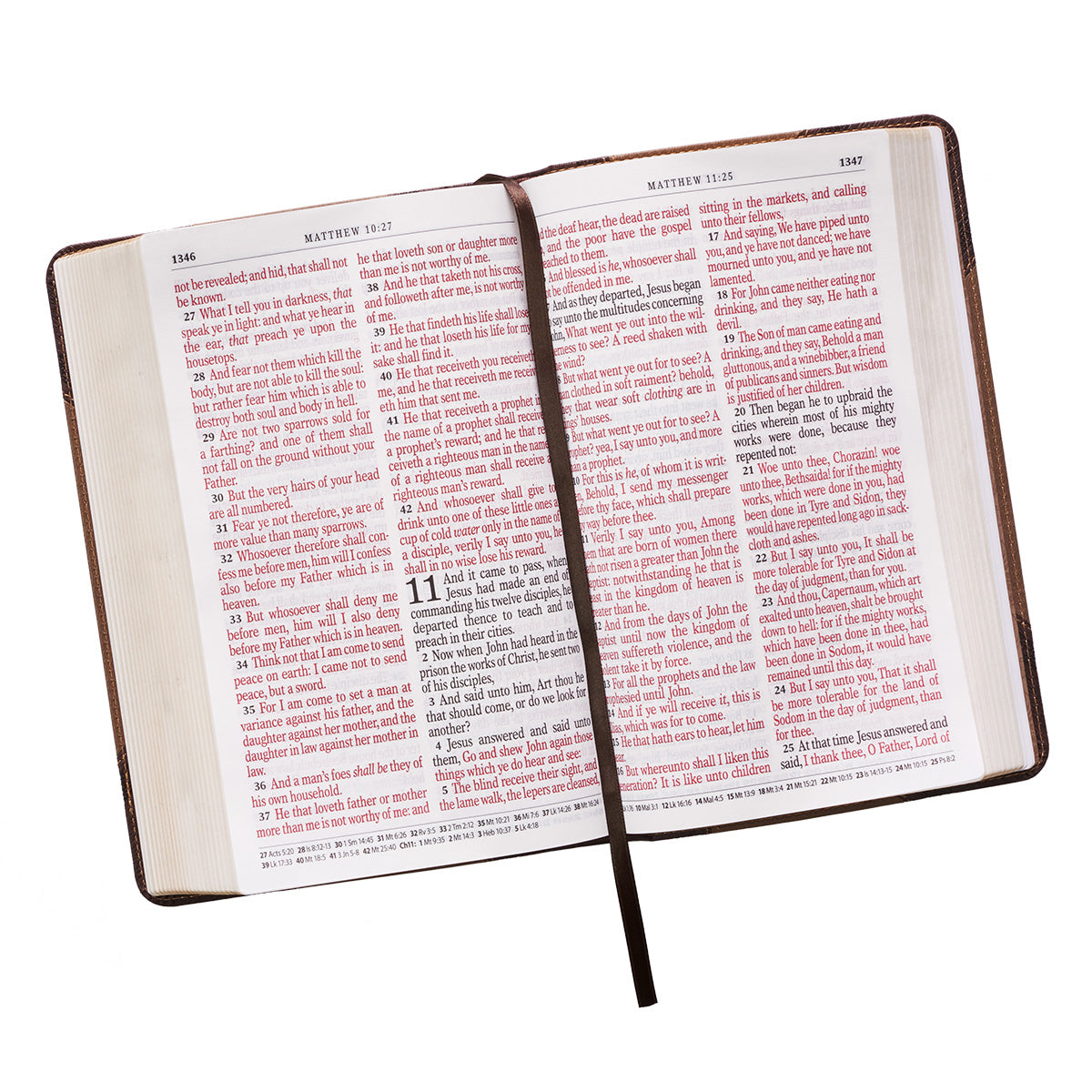 KJV Giant Print Standard Tan/Brown Red Letters (Imitation Leather)