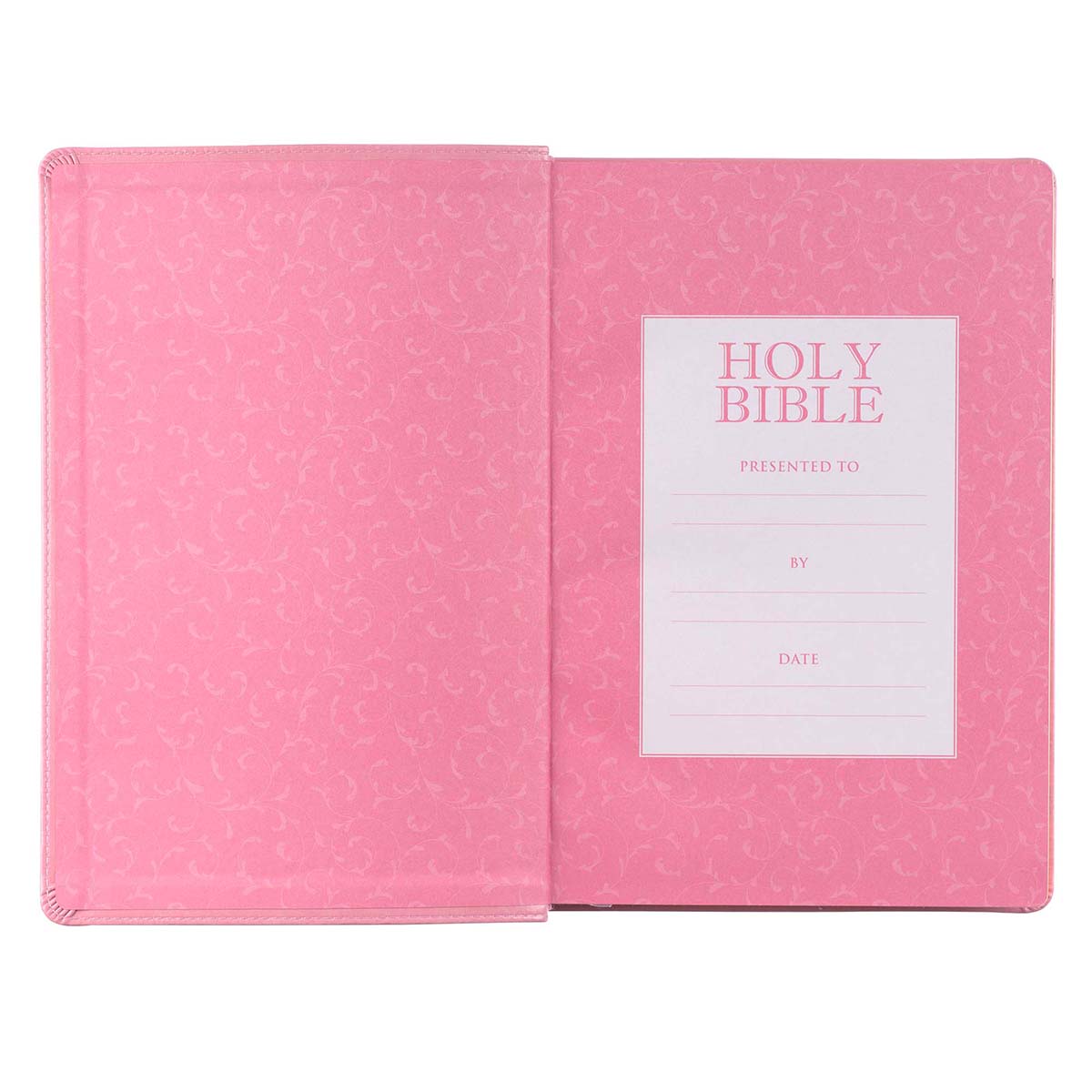KJV Full-Size Bible Giant Print Indexed Pink (Imitation Leather)
