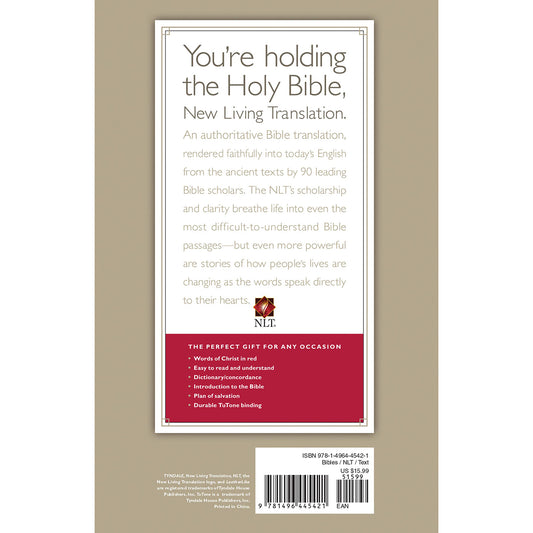 NLT Premium Gift Bible Red Letter Blue (Imitation Leather)