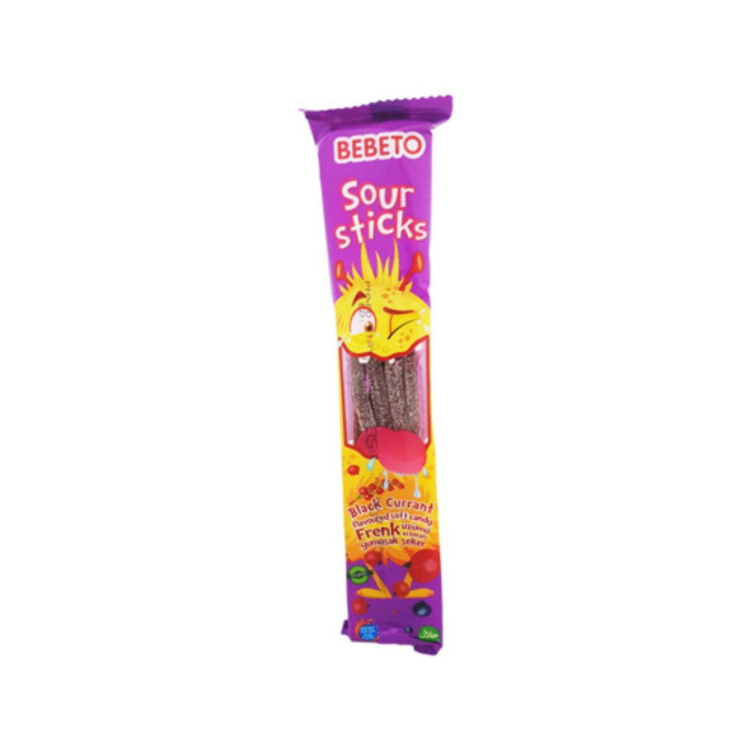 Bebeto Sour Sticks Black Currant 35g