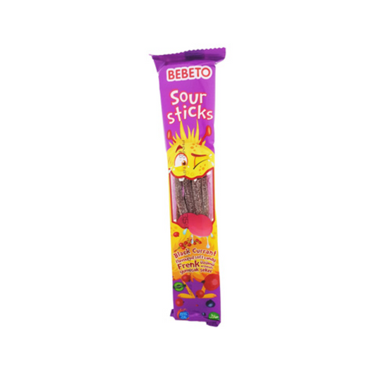 Bebeto Sour Sticks Black Currant 35g