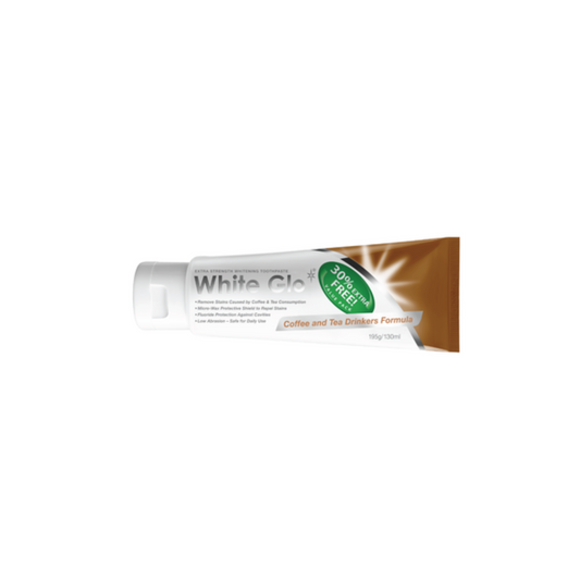 White Glo Toothpaste Coffee & Tea 100ml+30ml