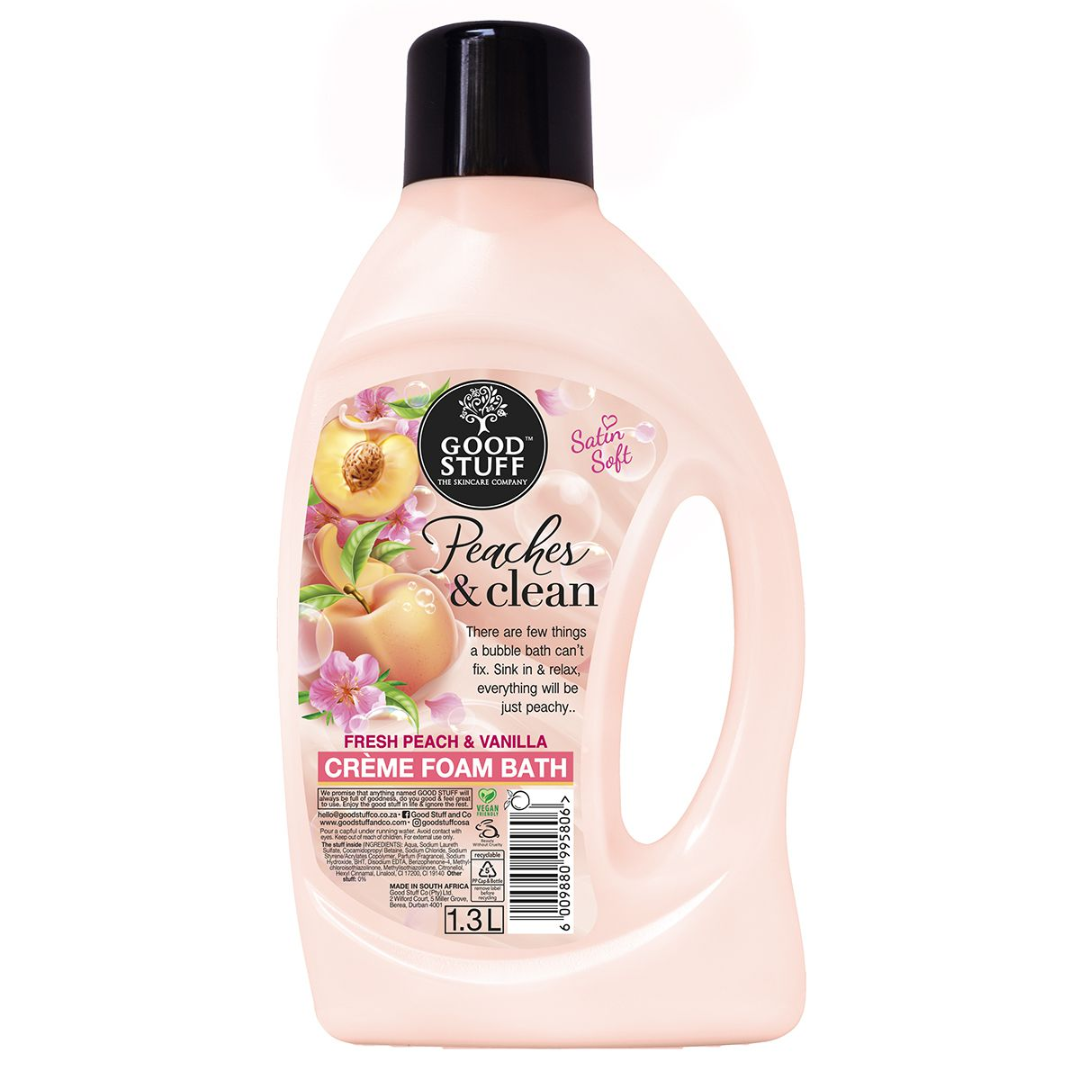 Good Stuff Peaches & Clean Foam Bath 1.3l