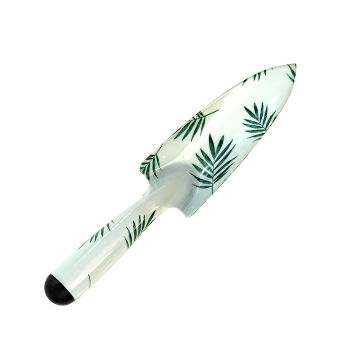 Garden Trowel with Green Leaf Print