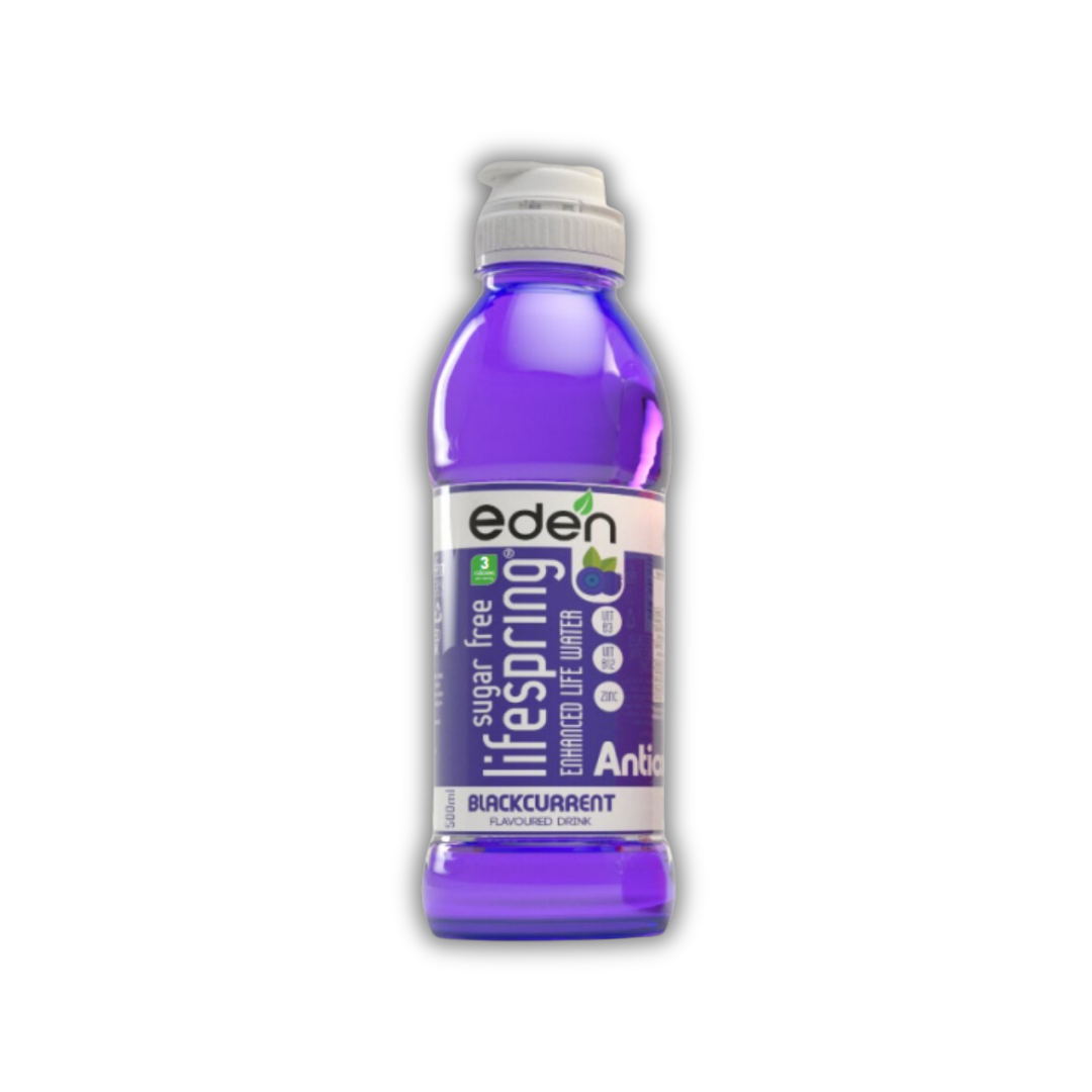Eden Lifespring Black Current Water - Sugar Free 500ml
