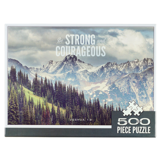 Be Strong & Courageous (500 Pieces)(Cardboard Puzzle)