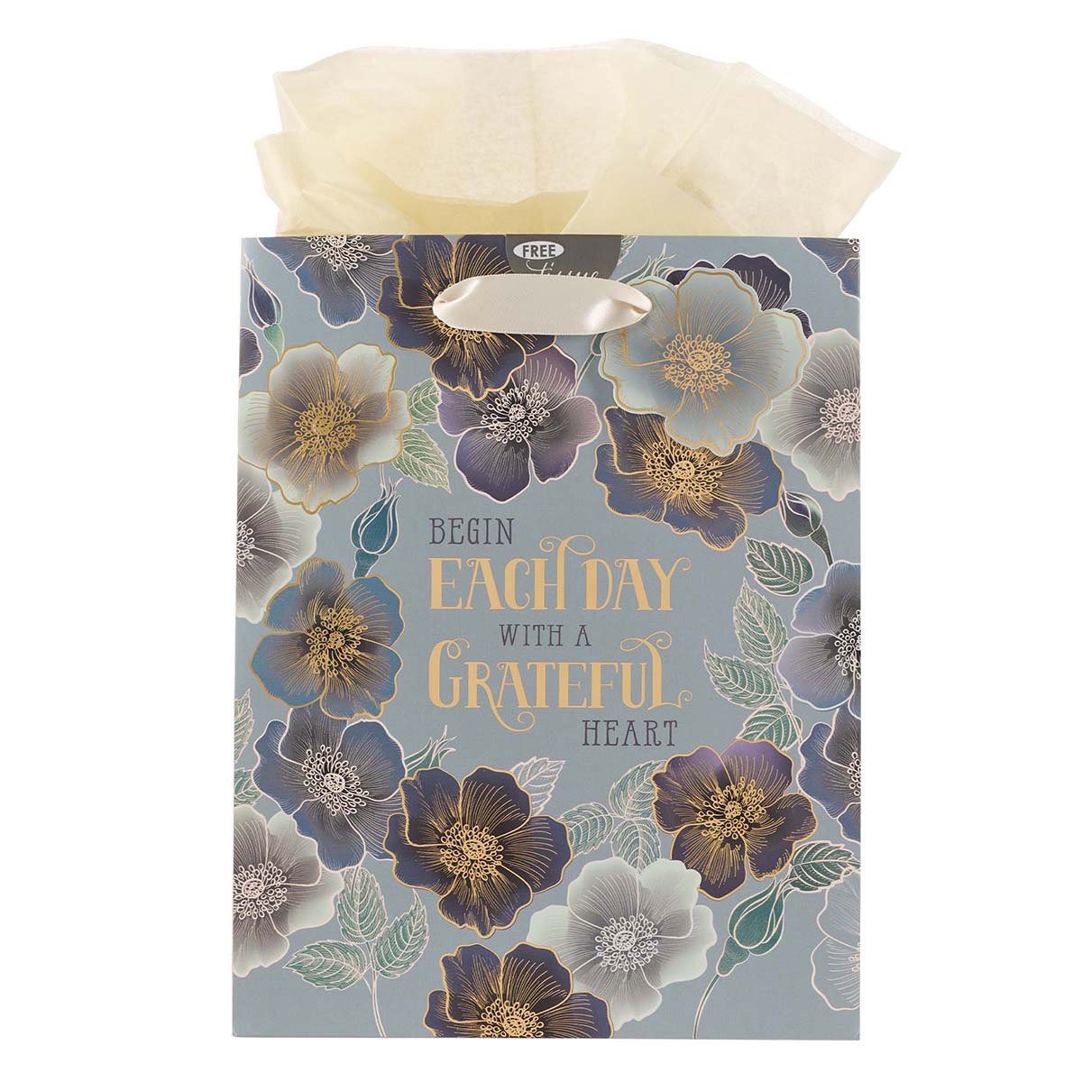 Begin Each Day With A Grateful Heart (Medium Gift Bag)