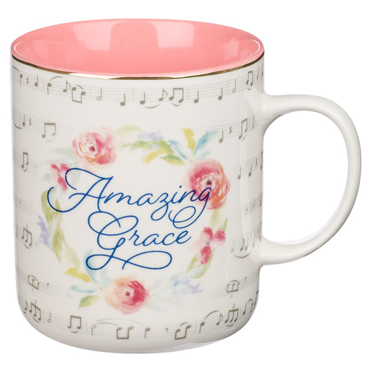 Amazing Grace Pink Multi Color Ceramic Mug