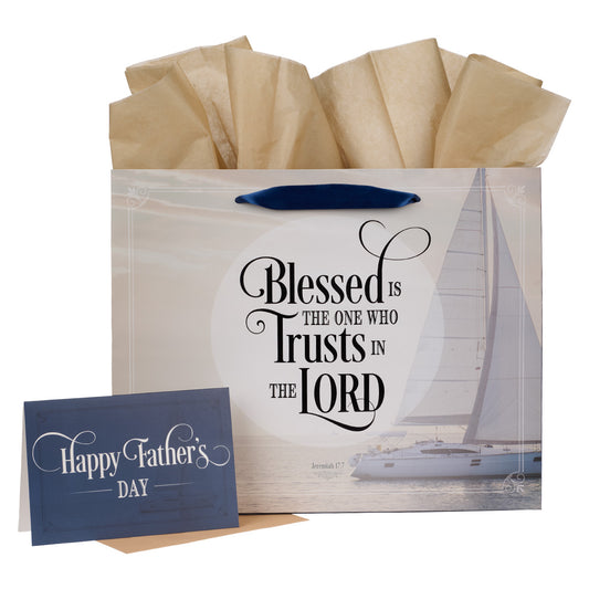 Blessed Is The One Who Trusts Jeremiah 17:7 (Gift Bag With Card)