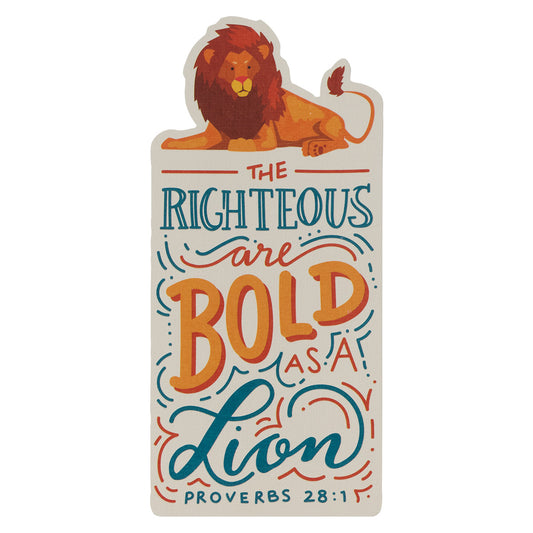 Bold As A Lion Proverbs 28:1 (Premium Bookmark)