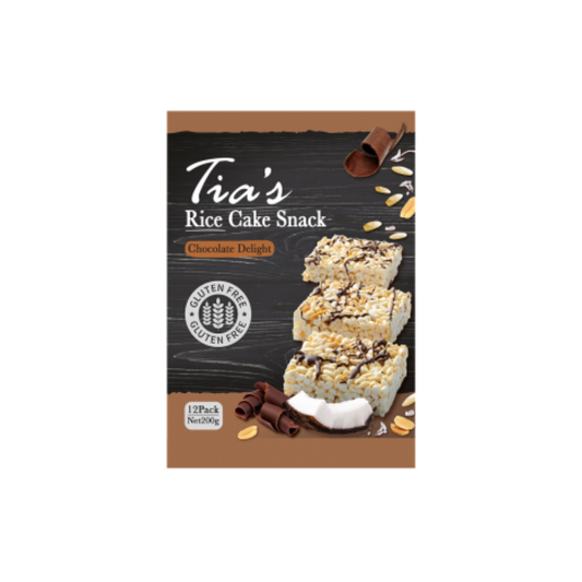 Tia's Rice Cake Snack Chocolate Delight 200g