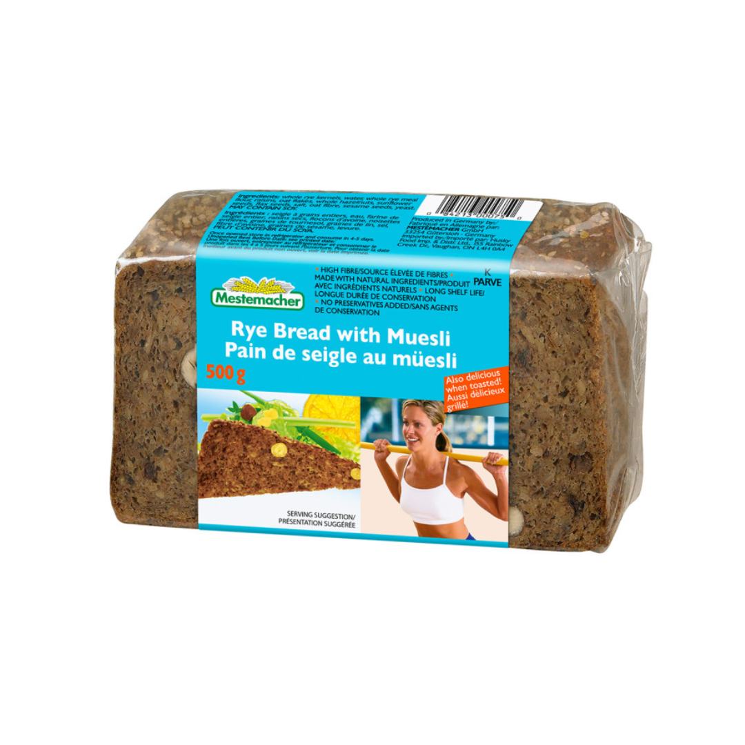 Mestemacher Rye Bread with Muesli 500g