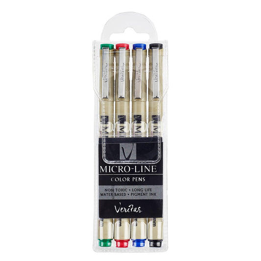 Veritas Micro-Liners Set Of 4 (Coloring Pens)