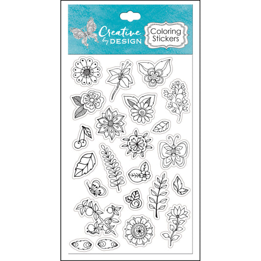 Coloring Stickers For Bible Journaling (Set Of 6)(Sticker Sheets)