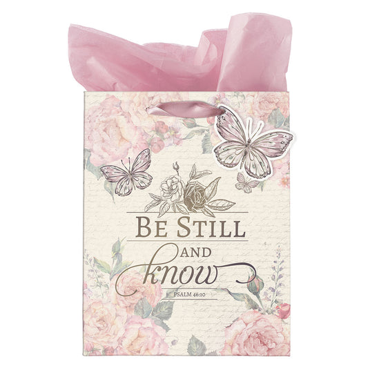 Be Still & Know Butterfly (Medium Gift Bag)