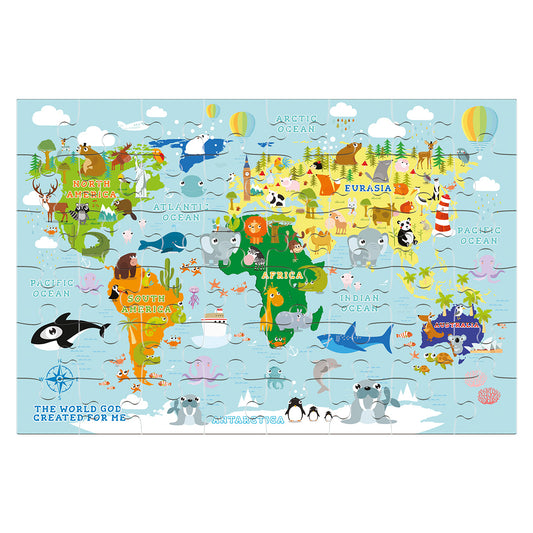 The World God Created For Me Ecclesiastes 3:11 (48 Jumbo Pieces)(Cardboard Puzzle)