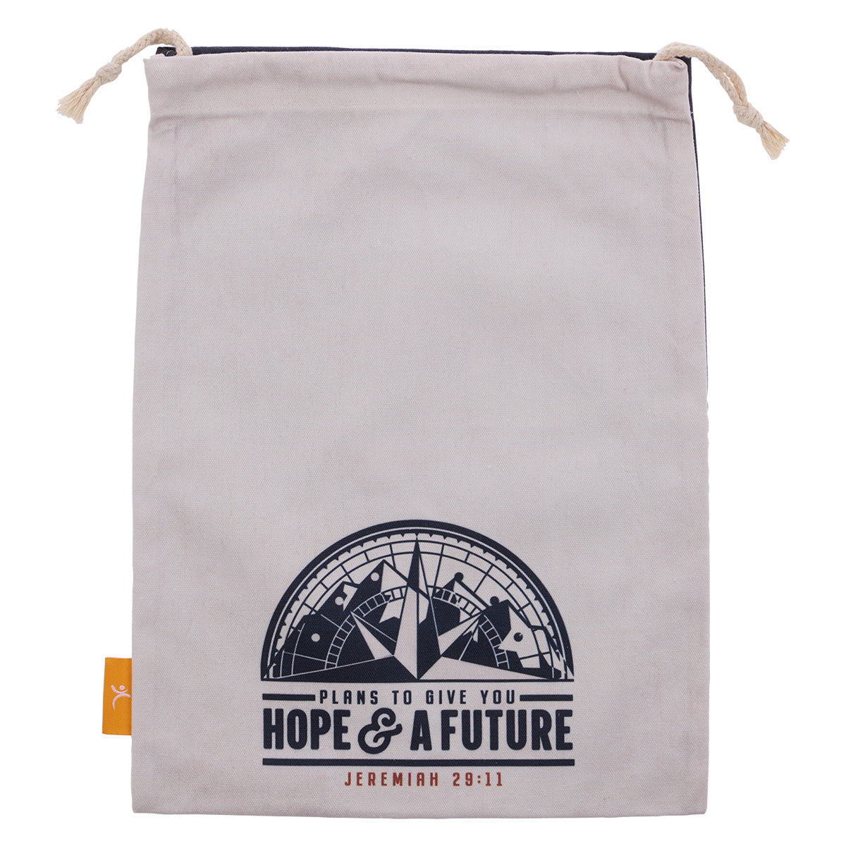 Plans To Give You Hope And A Future (Large Cotton Drawstring Bag)