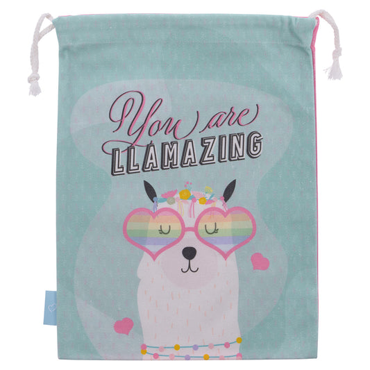 You Are Llamazing (Large Cotton Drawstring Bag)