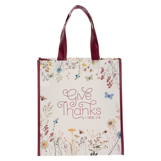 Give Thanks (Non-Woven Tote Bag)