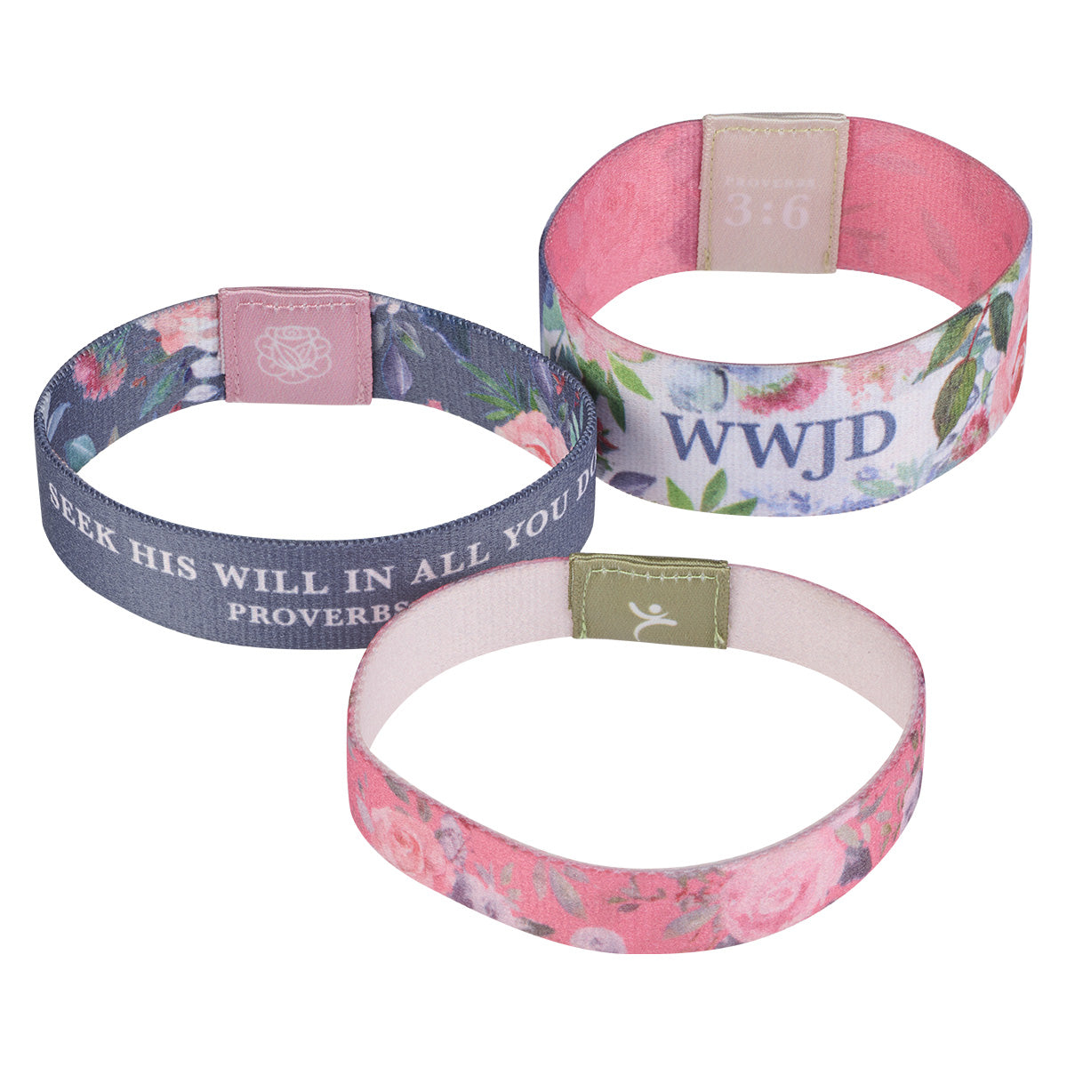 Seek His Will In All You Do (Pack Of 3)(Elastic Wristbands)