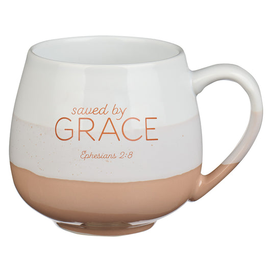 Saved By Grace Ephesians 2:8 (Ceramic Mug)