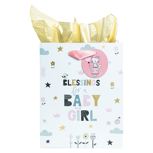 Blessings For A Baby Medium Girl Gift Bag