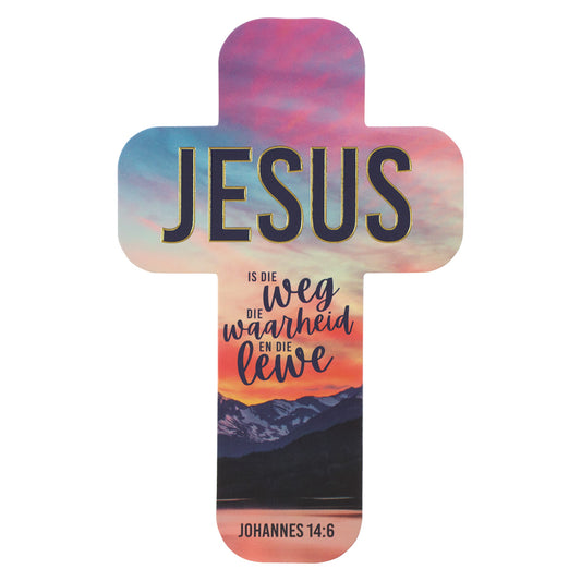 Jesus Is Die Weg En Die Waarheid En Die Lewe Cross Bookmark Set Of 6 - John 14:6