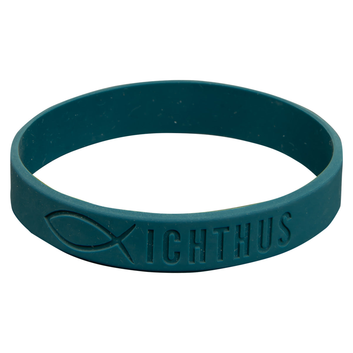 Ichtus Teal Silicone Wristbands