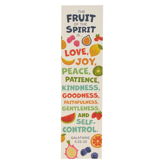 The Fruit Of The Spirit Pack Of 10 Sunday School Bookmark - Galatians 5:22-23