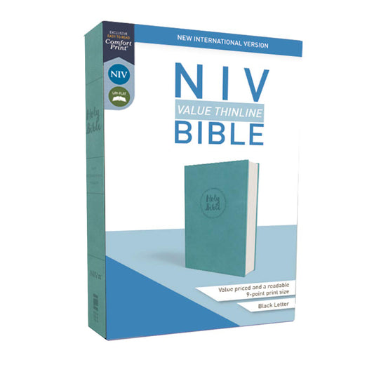 NIV Value Thinline Bible Teal Comfort Print (Imitation Leather)
