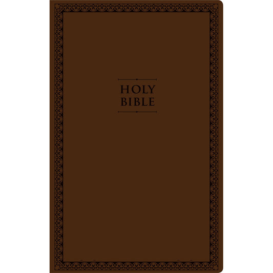 NIV Value Thinline Bible Large Print Brown (Comfort Print)(Imitation Leather)