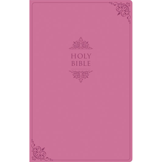 NIV Value Thinline Bible Large Print Pink (Comfort Print)(Imitation Leather)