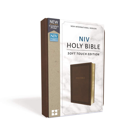 NIV Holy Bible Soft Touch Edition Brown (Comfort Print)(Imitation Leather)