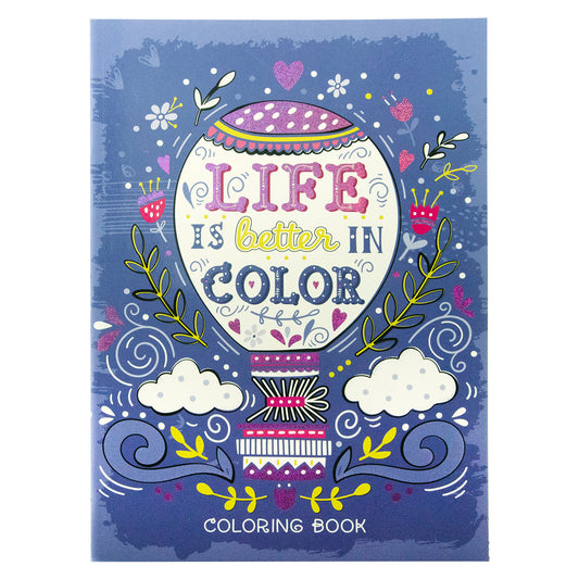 Life Is Better In Color Coloring Book (Paperback)