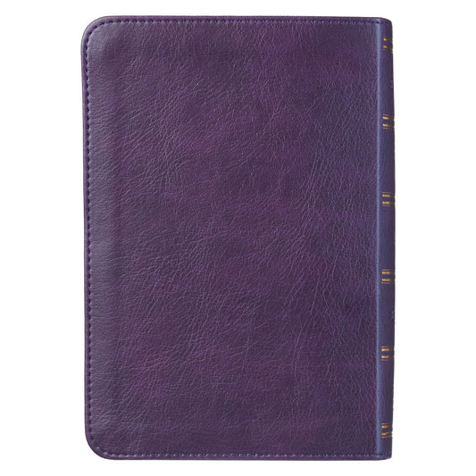 KJV Large Print Compact Purple Red Letters (Imitation Leather)