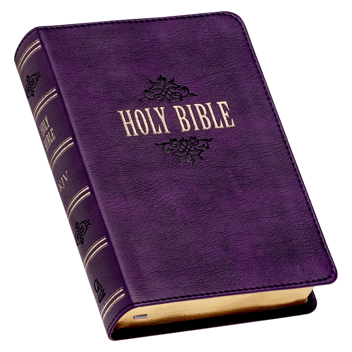 KJV Large Print Compact Purple Red Letters (Imitation Leather)