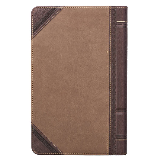 KJV Giant Print Standard Tan/Brown Red Letters (Imitation Leather)