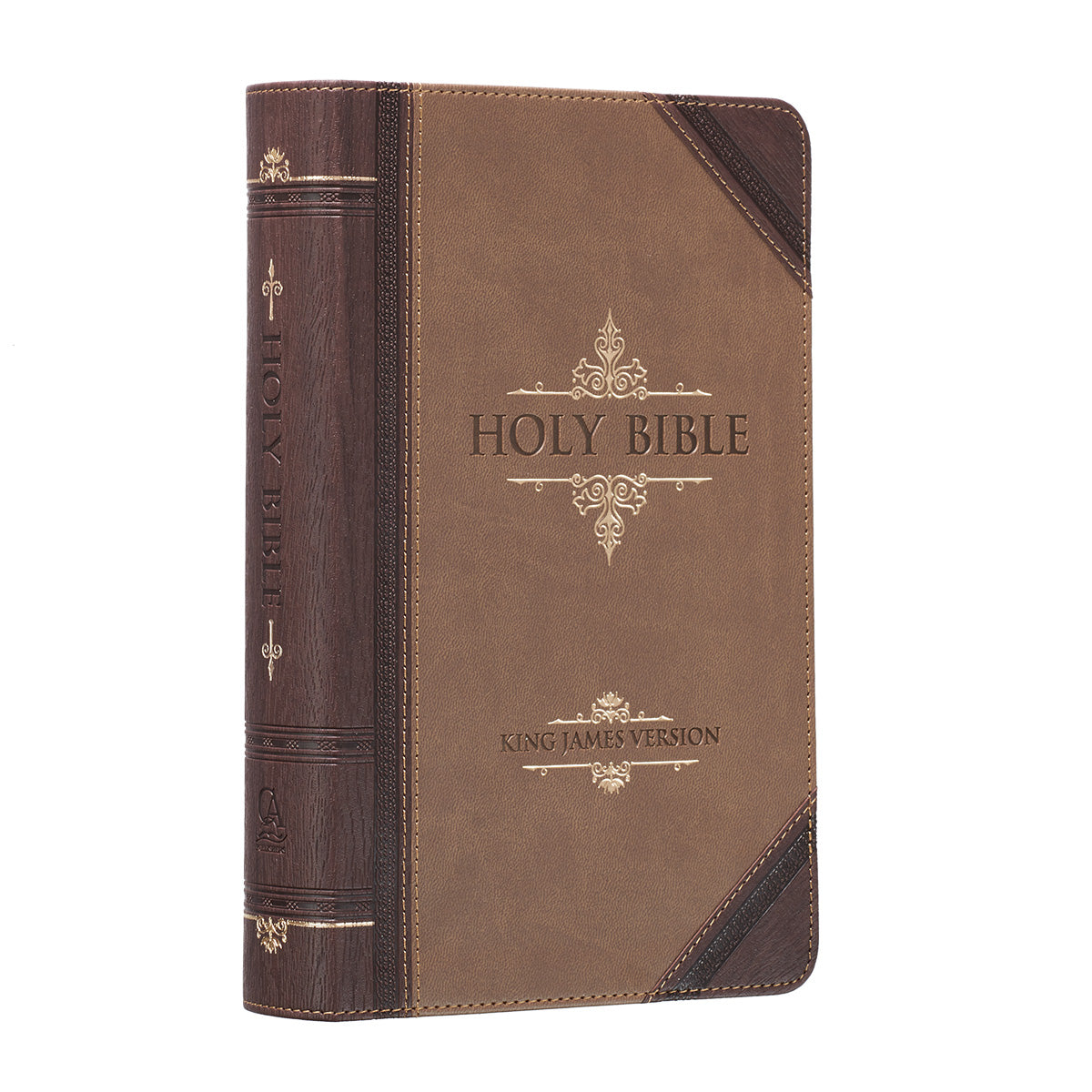 KJV Giant Print Standard Tan/Brown Red Letters (Imitation Leather)