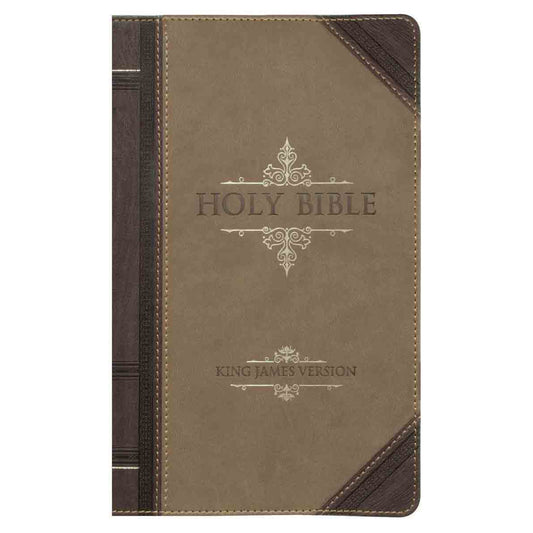 KJV Giant Print Standard Tan/Brown Red Letters (Imitation Leather)