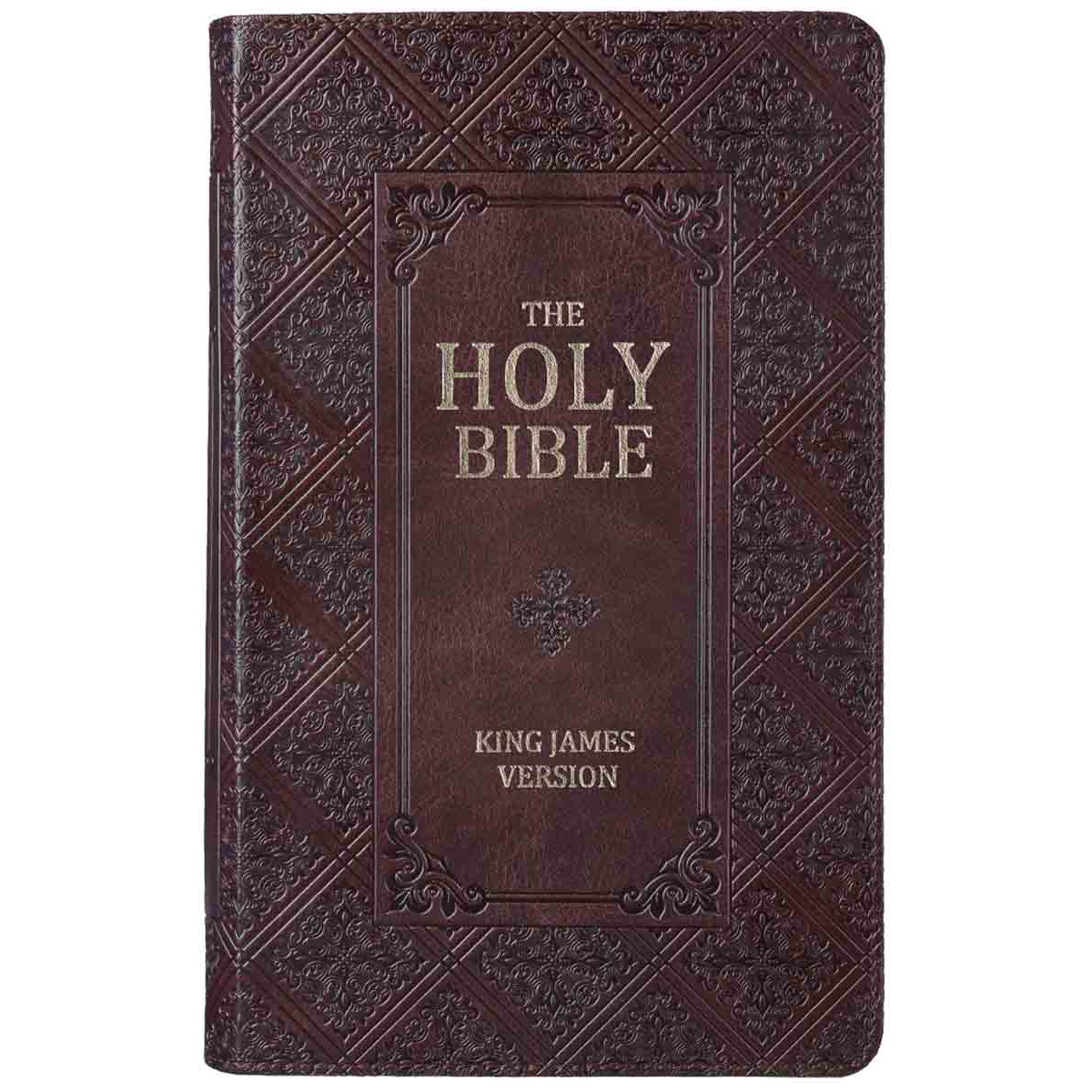 KJV Giant Print Standard Brown Red Letters With Thumb Indexed (Imitation Leather)