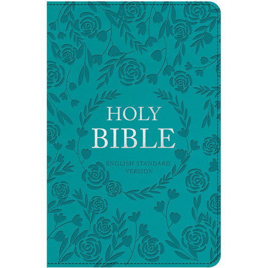 ESV Standard Thumb Indexed With Zip Turquoise (Imitation Leather)