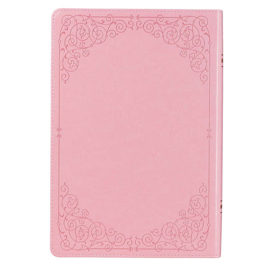 KJV Full-Size Bible Giant Print Indexed Pink (Imitation Leather)