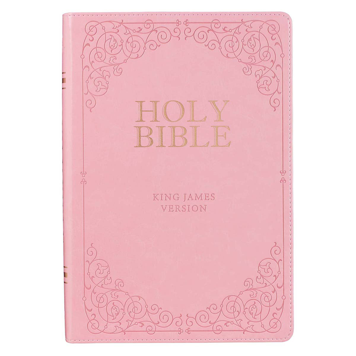 KJV Full-Size Bible Giant Print Indexed Pink (Imitation Leather)