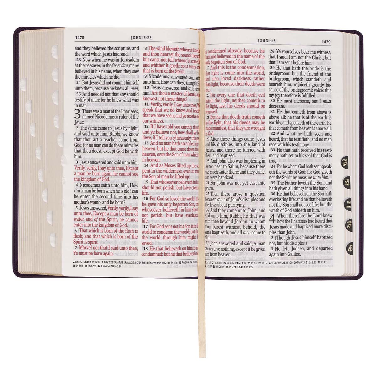 KJV Giant Print With Thumb Indexed Purple (Imitation Leather)