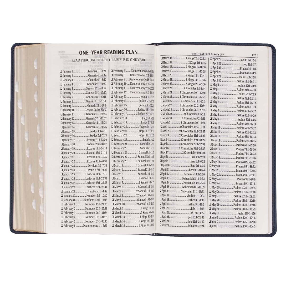 KJV Giant Print With Thumb Indexed Dark Blue (Imitation Leather)