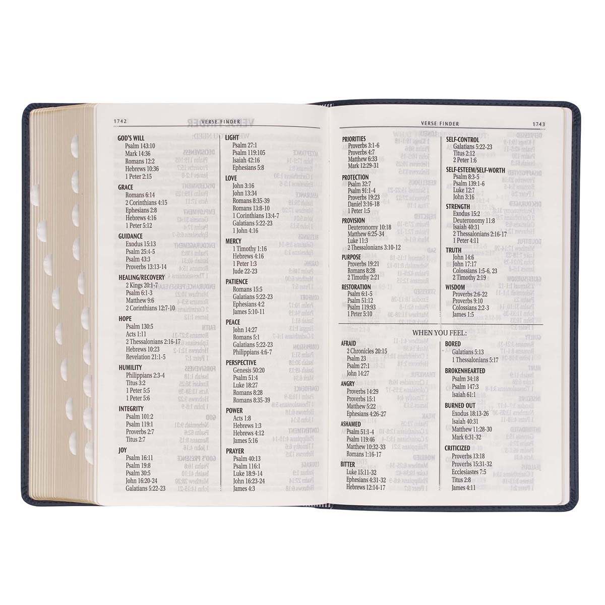 KJV Giant Print With Thumb Indexed Dark Blue (Imitation Leather)