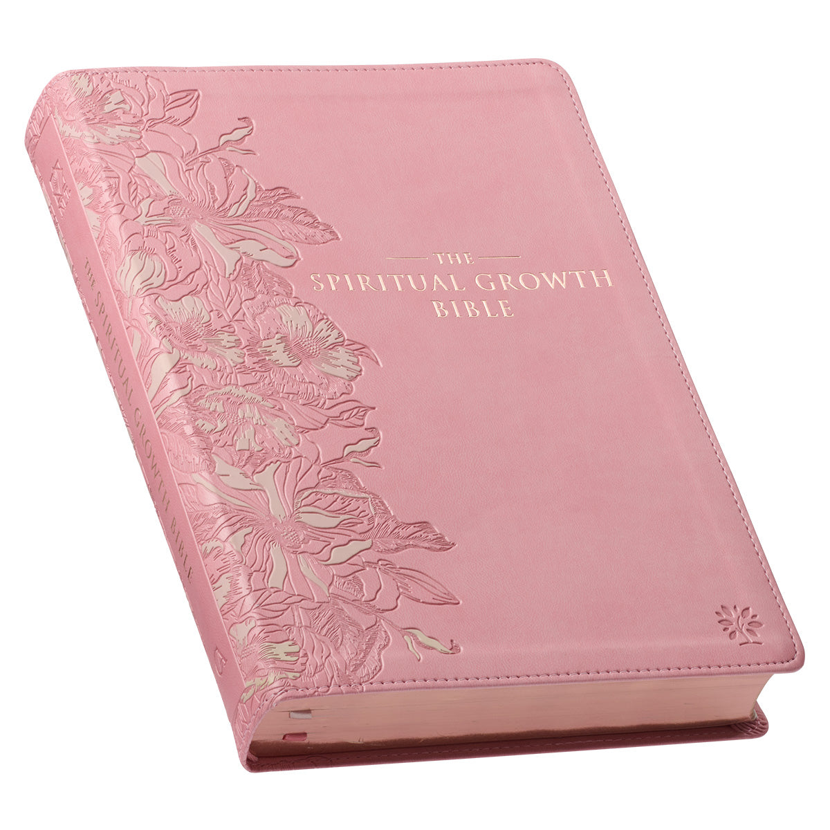 NLT The Spiritual Growth Bible Thumb Indexed Pink (Imitation Leather)