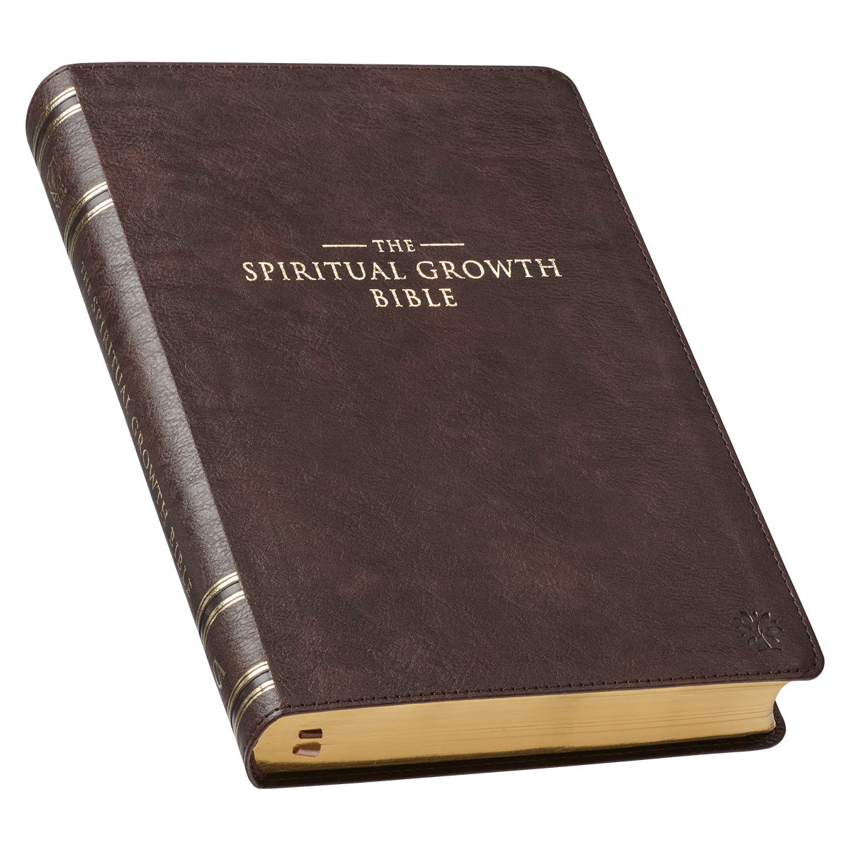 NLT The Spiritual Growth Bible Thumb Indexed Dark Brown (Imitation Leather)