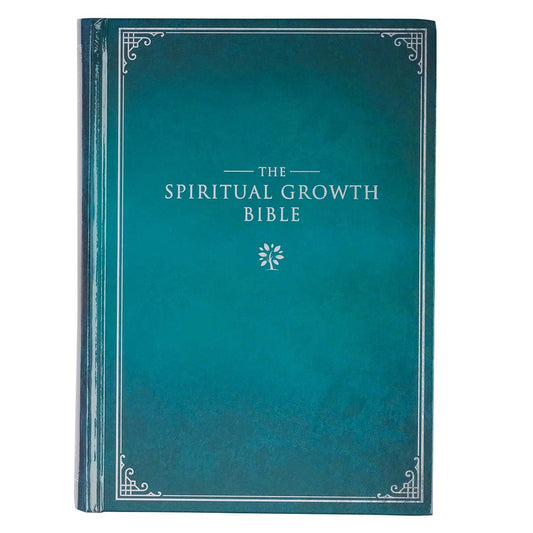 NLT The Spiritual Growth Bible Teal (Hardcover)
