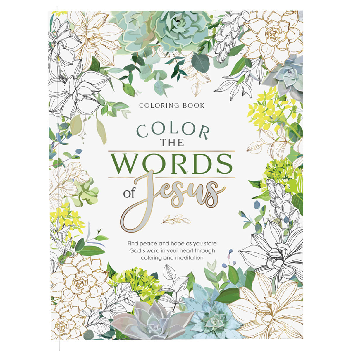 Color The Words Of Jesus (Paperback)